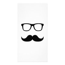 Verres de moustache photocarte