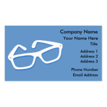 Verres nerd frais dans noir et le blanc cartes de visite personnelles