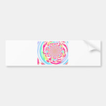 Vers, helder en bruisend fractal art. bumpersticker