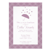 Versé avec l'invitation nuptiale de douche d'amour
