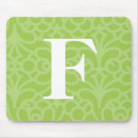 Versierd BloemenMonogram - Brief F Muismatten