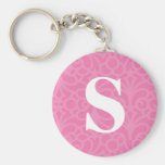 Versierd BloemenMonogram - Brief S Sleutelhangers