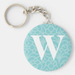 Versierd BloemenMonogram - Brief W Sleutelhangers