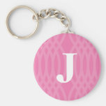 Versierd Geweven Monogram - Brief J Sleutel Hangers