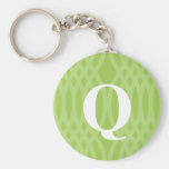 Versierd Geweven Monogram - Brief Q Sleutel Hangers