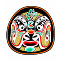 Version 2 de masque d'opéra de Pékin de Chinois T-shirts