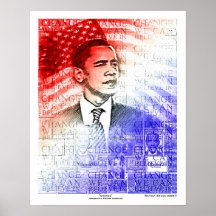 Version de rêve américain d'Obama - customisée Posters