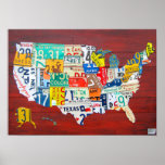 Version de rouge de la carte 2011 de plaque minéra