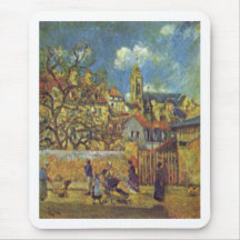 Vert 1878 d'arbre de parc de Camille_Pissarro - de Tapis De Souris