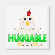 Vert blanc gentil à croquer de poulet gentil à cro magnets pour réfrigérateur