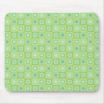 Vert carré carré de motif tapis de souris