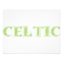 Vert celtique cartons d'invitation
