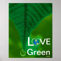 Vert d'amour - Affiche-Personnaliser de baisse de 
