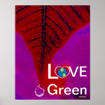 Vert d'amour - baisse Poster-Cust. de larme d'Atum