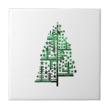 Vert d'arbre de Noël des formes chinées Carreau