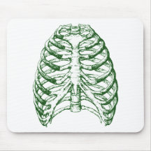 Vert de cage thoracique tapis de souris