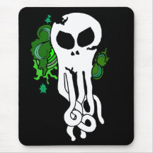 Vert de crâne d'Octo Tapis De Souris