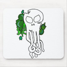 Vert de crâne d'Octo Tapis De Souris