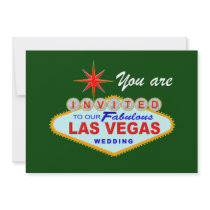 VERT de faire-part de mariage de Las Vegas