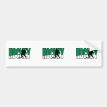 vert des textes d'hockey autocollant pour voiture