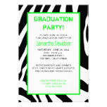 Vert d'invitation de fête de remise des diplômes d invitations