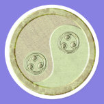 Vert doux Yin Yang de Celadon autocollants