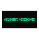 Vert d'Overclocked Photocarte Personnalisée