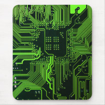 Vert frais d'ordinateur de bord de circuit tapis de souris