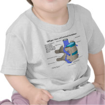Vertèbre cervicale de la colonne vertébrale humain t-shirts