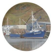 Vertrouwen, de Vissersboot van de Krab in Nederlan Borden