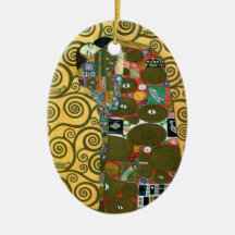 Vervulling (de Greep) door Gustav Klimt Kerstboom Ornamenten