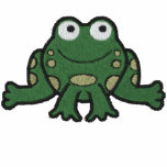 Veste brodée par grenouille