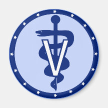 veterinair logo 2 koelkast magneten
