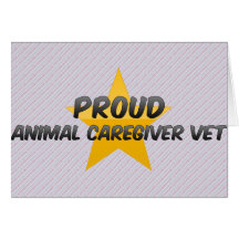 Vétérinaire animal fier de travailleur social carte de vœux