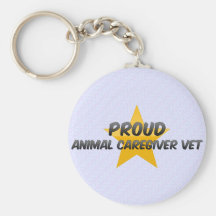 Vétérinaire animal fier de travailleur social porte-clés
