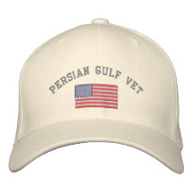 Vétérinaire de golfe Persique avec le drapeau amér Casquette De Baseball