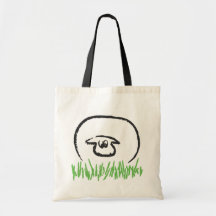 Vette Witte Schapen Canvas Tassen