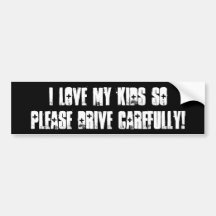 Veuillez conduire soigneusement Bumpersticker Adhésifs Pour Voiture