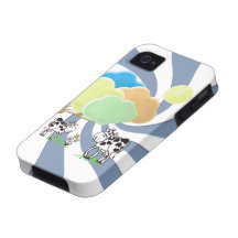 Vibe 4S de l'iPhone 4 de vache et de veau à ressor Coque iPhone 4/4S