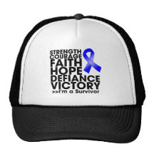 Victoire de force d'espoir de cancer du colon casquette