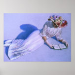 Victoriaans Dame Reading Elegant Decor Art Poster