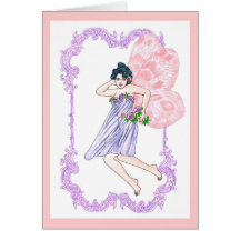 Victoriaans Faerie Wenskaart