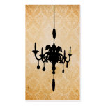 Victoriaans Kroonluchter • black&cream de Website  Visitekaartjes Sjabloon