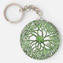 Vie marine de cru d'actinie porte-clefs