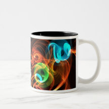 vie quirated - art abstrait mug à café
