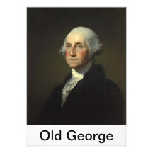 Vieil essai 1 d'étiquette de modèle de George Invitation Personnalisable