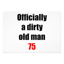 Vieil homme 75 sale faire-part