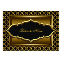 Vieil or noir chic élégant cartes de visite professionnelles