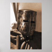 vieille affiche médiévale de masque