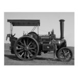 Vieille carte postale de tracteur